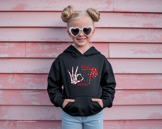 Six Seven Skeleton Hands-Youth-Full Color-DTF Transfer-WHOLESALE