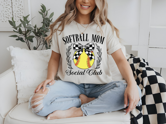 Softball Mom Social Club - DTF TRANSFER