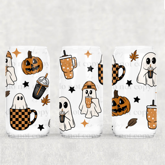 Spooky Coffee - 16 oz UVDTF Wrap - RTS