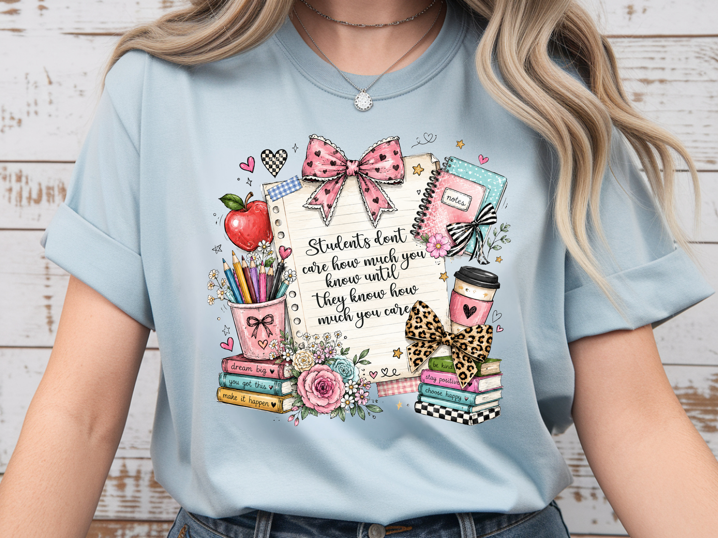Students Don't Care Until- Full Color - DTF Transfer - WHOLESALE