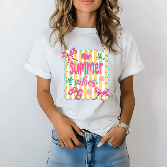 Summer Vibe Pink Bow