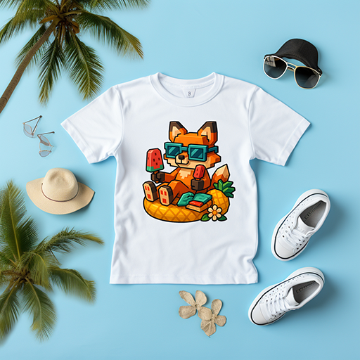 Summer Fox-Youth- DTF TRANSFER