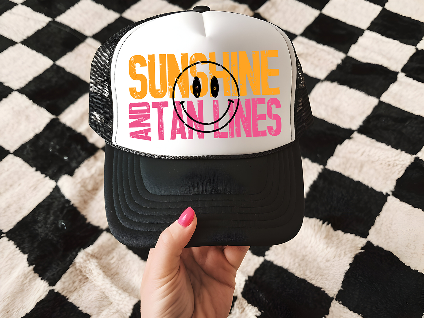 Sunshine & Tan Lines - HAT PATCH - DTF TRANSFER