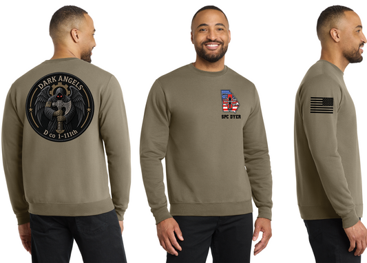 Sweatshirt - Front, Back, & Shoulder - Rank & Name