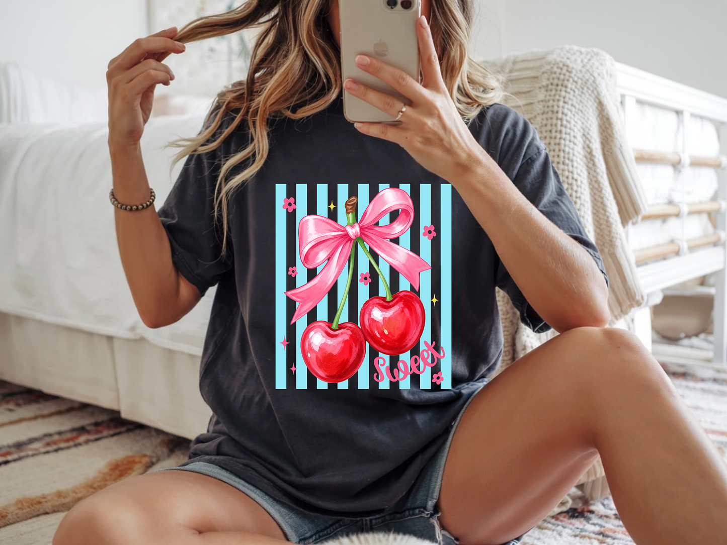 Sweet Cherries - Full Color - DTF Transfer - 2-5 Business Days
