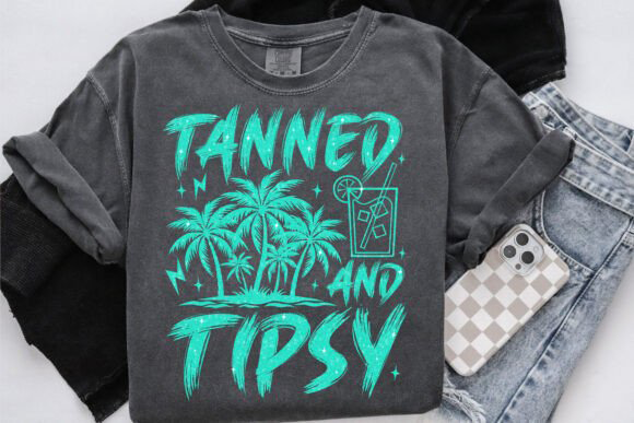 Tanned - Blue - DTF TRANSFER
