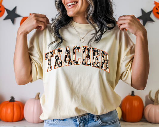 Teacher Halloween-Full Color -DTF TRANSFER