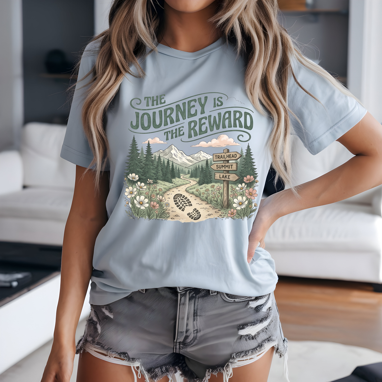 The Journey Is The Reward - Full Color DTF TRANSFER - WHOLESALE