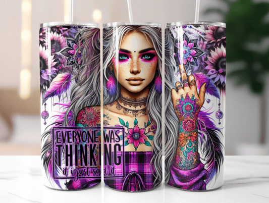 Thinking It - 20oz TUMBLER WRAP