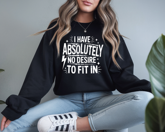 I Have No Desire - White - DTF TRANSFER - 2-5 Business Days