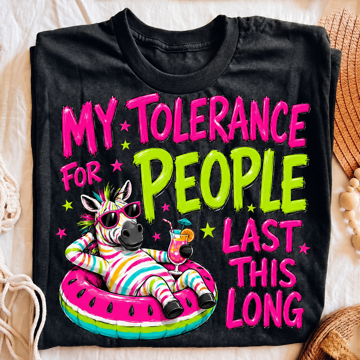 Tolerance for People - Full Color - DTF Transfer - Thrifty Thursday