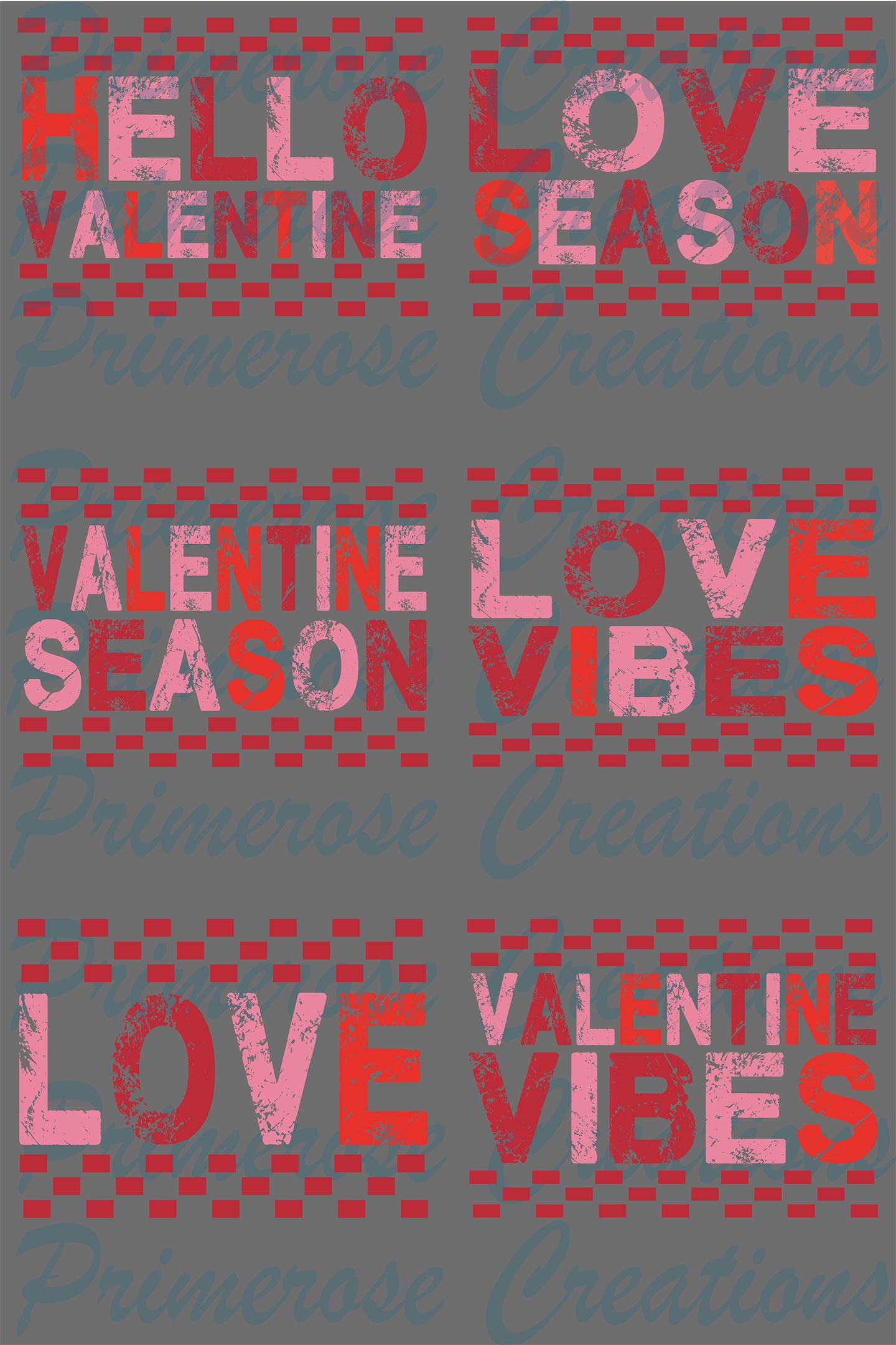 Valentine's Day- Pre Made Gang Sheet 24X36