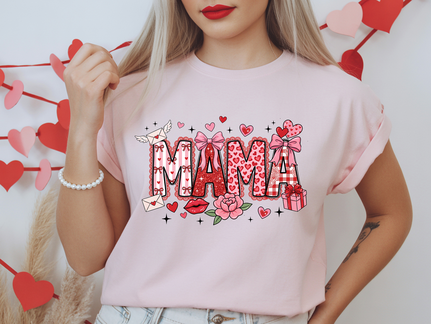 Valentine mama-Full Color-DTF Transfer-2-5 Business Days