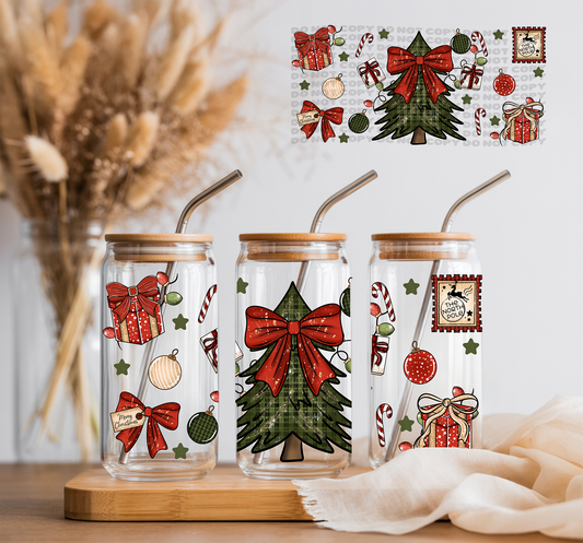 Vintage Christmas-16 oz UVDTF Wrap -2-5 Business Days