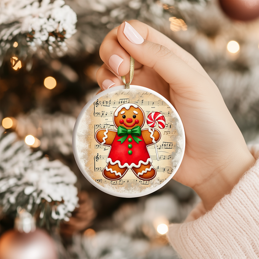 Vintage Christmas -UV Ornament Sticker -2-5 Business Days
