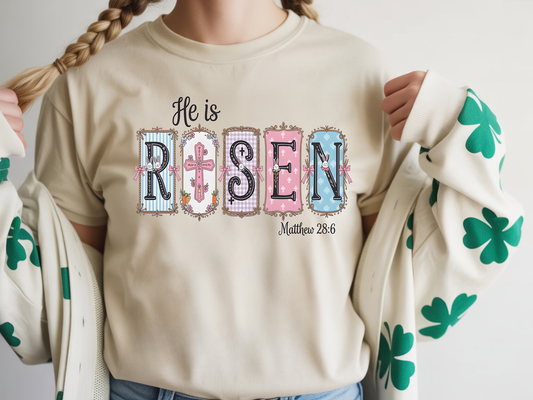 Vintage He Is Risen - DTF Transfer - Friday New Releases