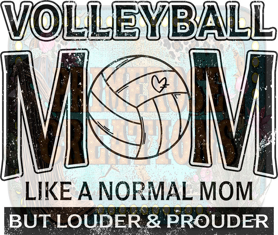 VolleyBall Mom Distressed