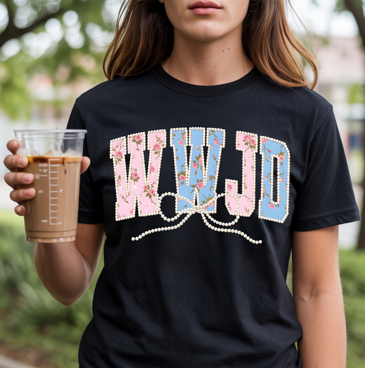 WWJD Pearls - DTF Transfer - Friday New Releases