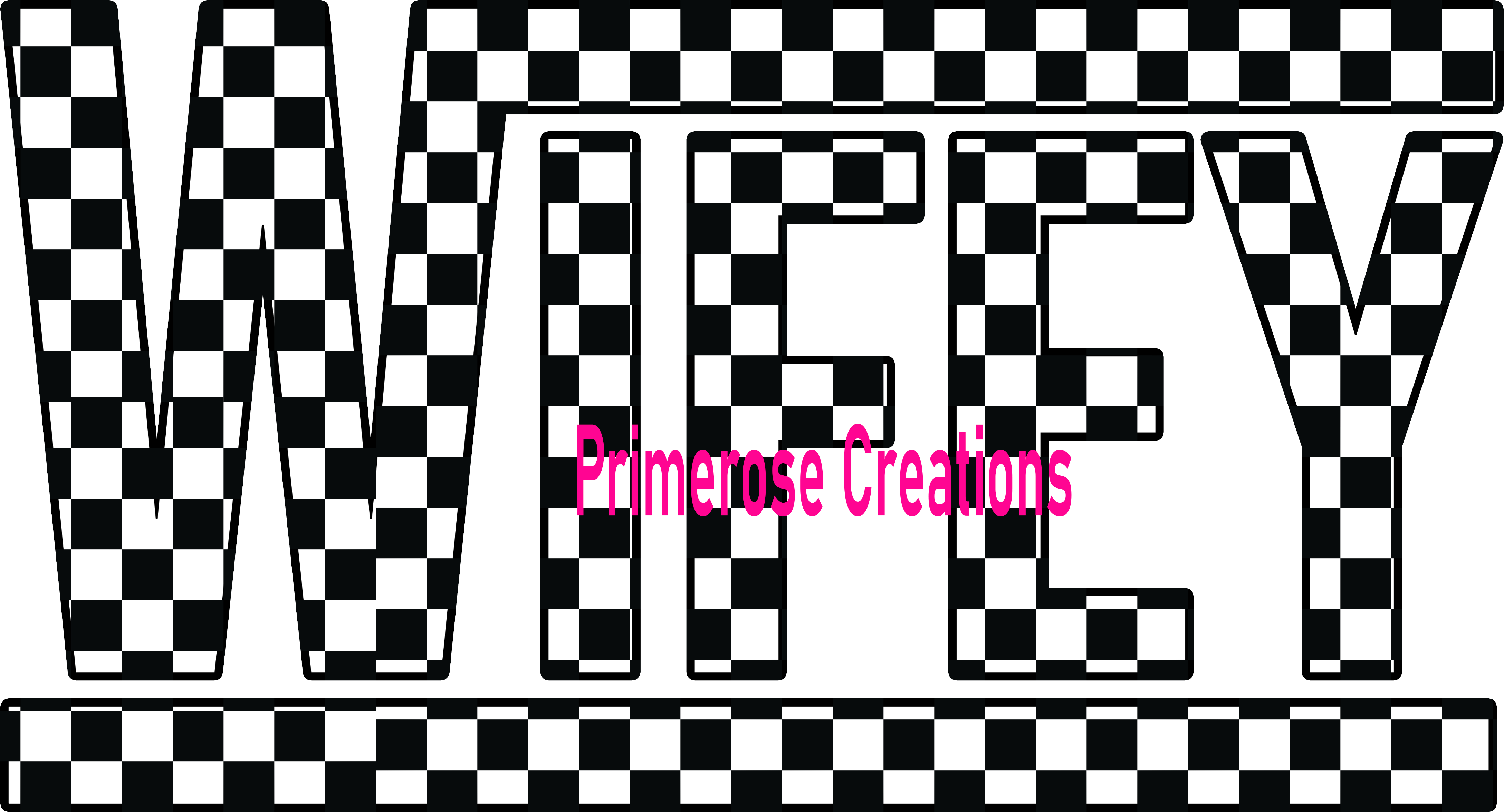 Wifey Checkered DTF – Primerose Creations