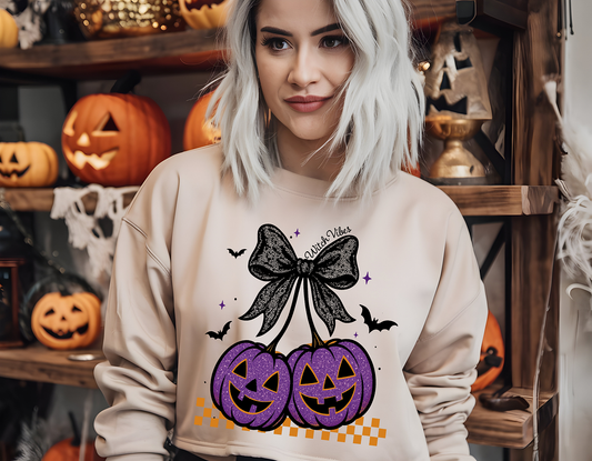 Witch Vibes Glitter - Full Color DTF Transfer - RTS - 4
