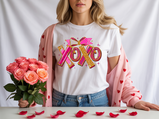 XOXO Glitter-DTF Transfer-2-5 Business Days