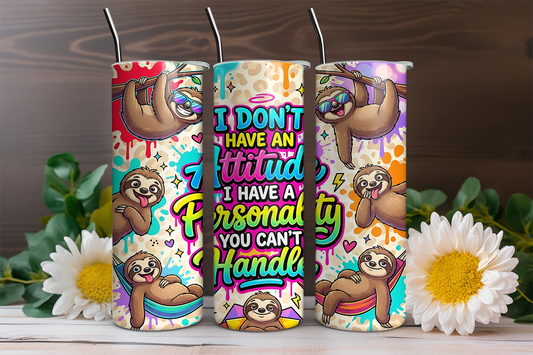 You Can't Handle - Full Color - 20oz Tumbler Wrap - Flash Grab Friday