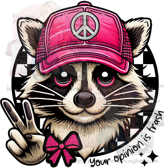 Your Opinion Is Trash Racoon With Pocket