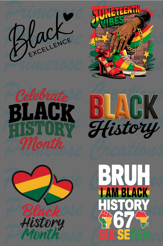 Black History- Pre Made Gang Sheet 24X36