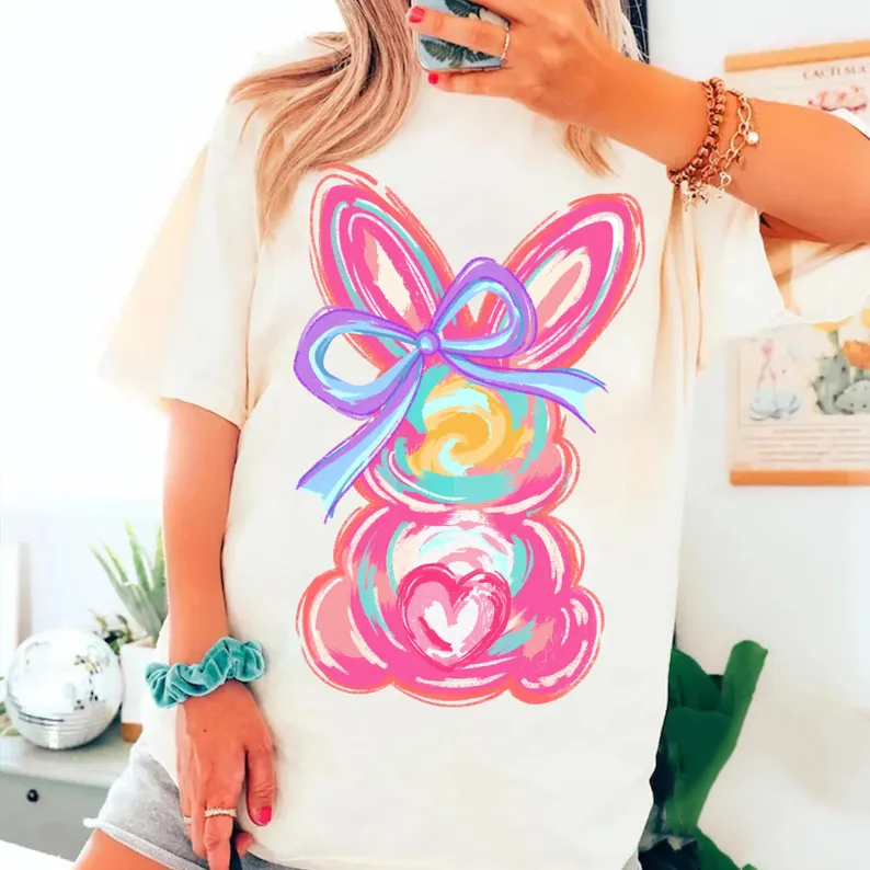 Brushstroke Bunny - DTF TRANSFER - PREORDER