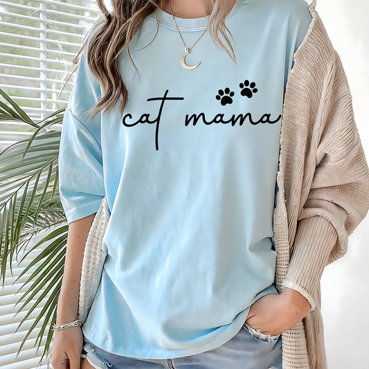 Cat mama-Full Color-DTF Transfer-2-5 Business Days