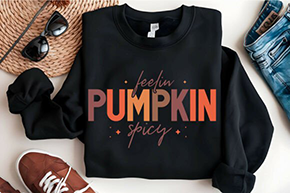 feeling pumpkin spice-Full Color - DTF TRANSFER