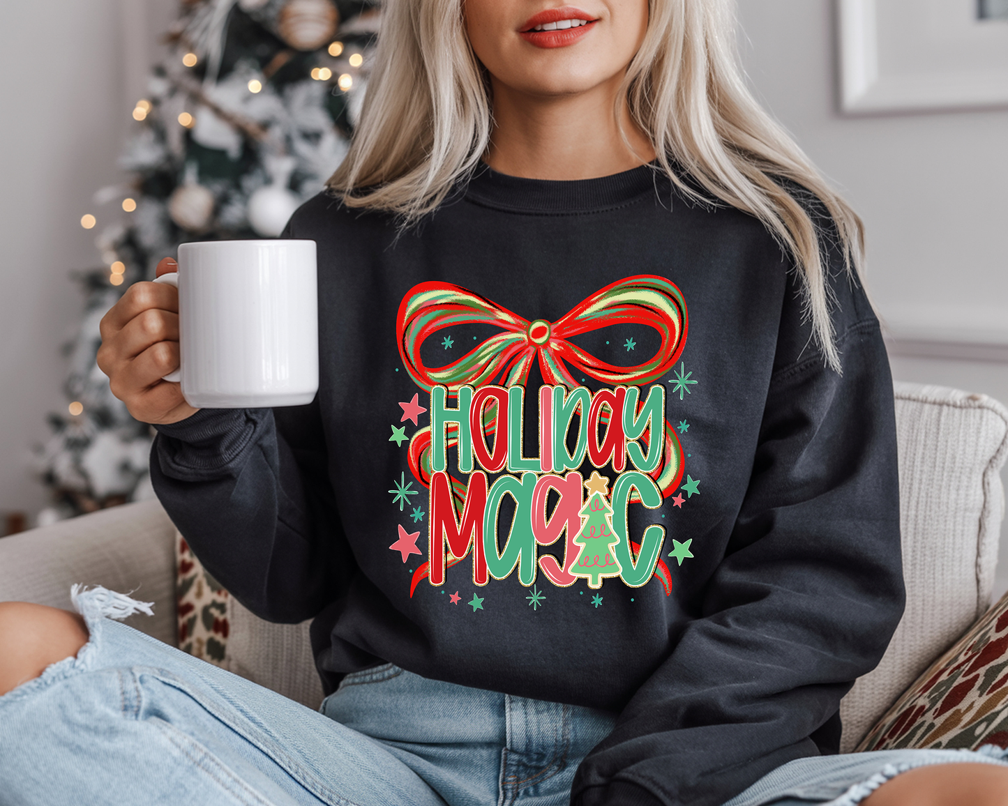 Holiday Magic Coquette-Full Color DTF Transfer -RTS#47