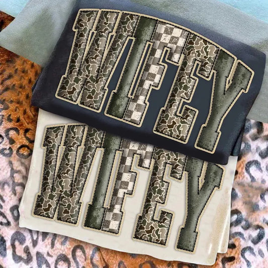 Hunting Wifey Camo- Full Color DTF Transfer - RTS#27