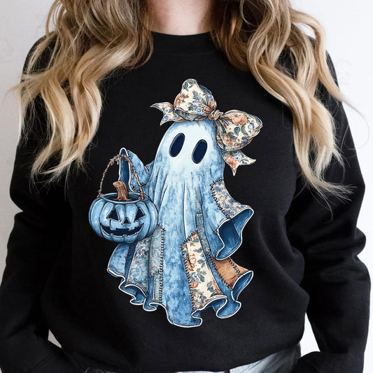 Quilted Ghostie - Full Color DTF Transfer