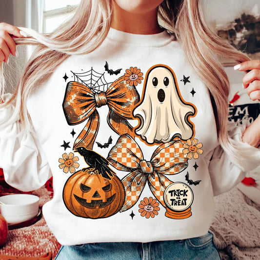 Vintage Halloween Ghost Coquettes - Full Color DTF Transfer