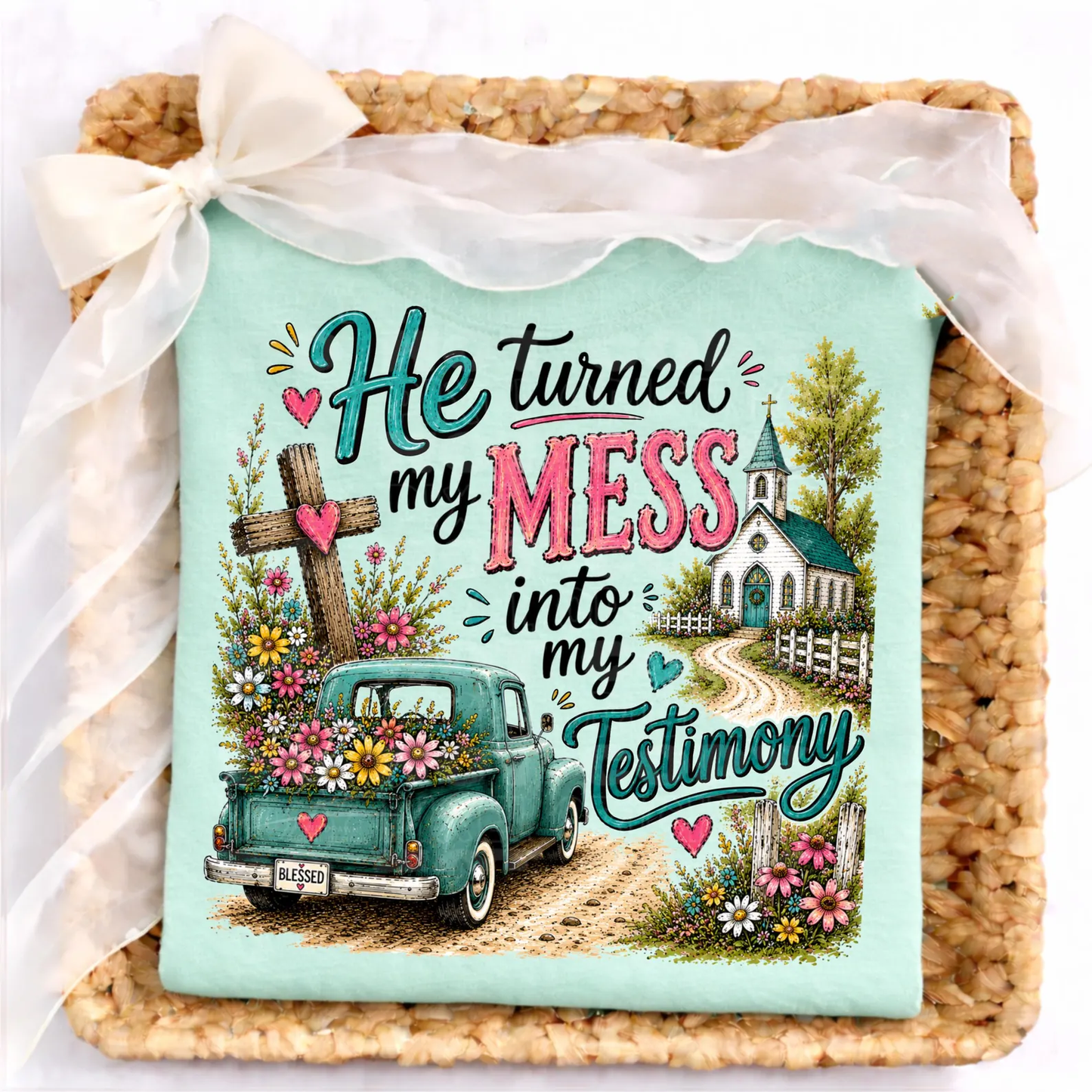 Into a Testimony - Full Color DTF Transfer - Thrifty Thursday