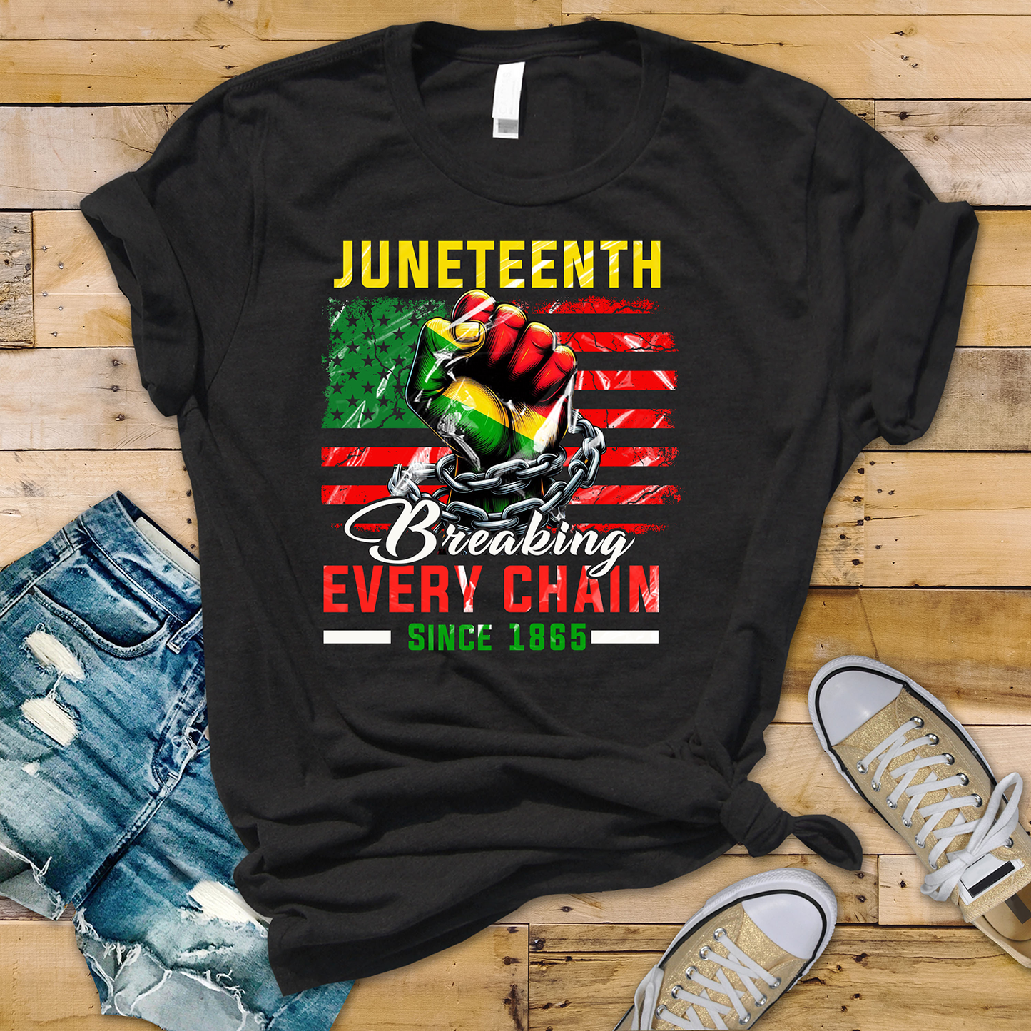 Juneteenth Breaking Every Chain - DTF TRANSFER