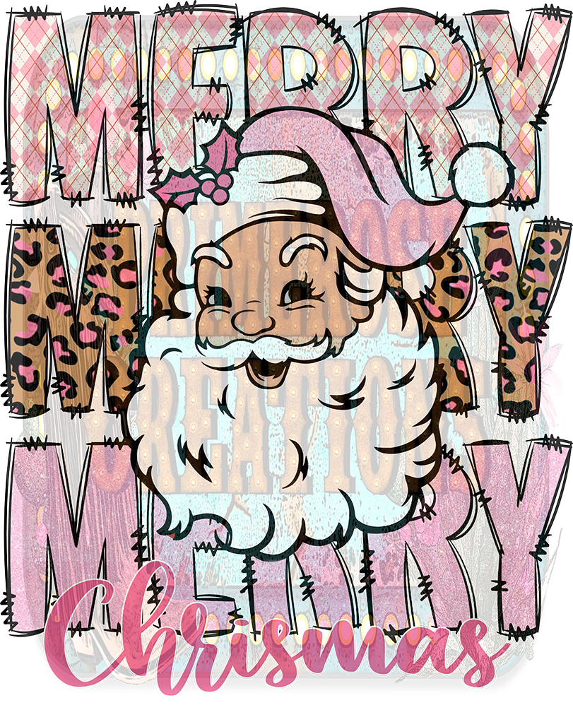 Merry Santa Pink