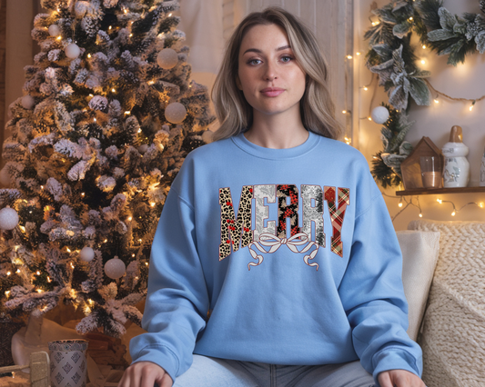 Merry varsity-Full Color-DTF TRANSFER-2-5 Business Days