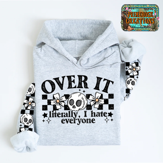 Over It - Sleeve Set - DTF TRANSFER-