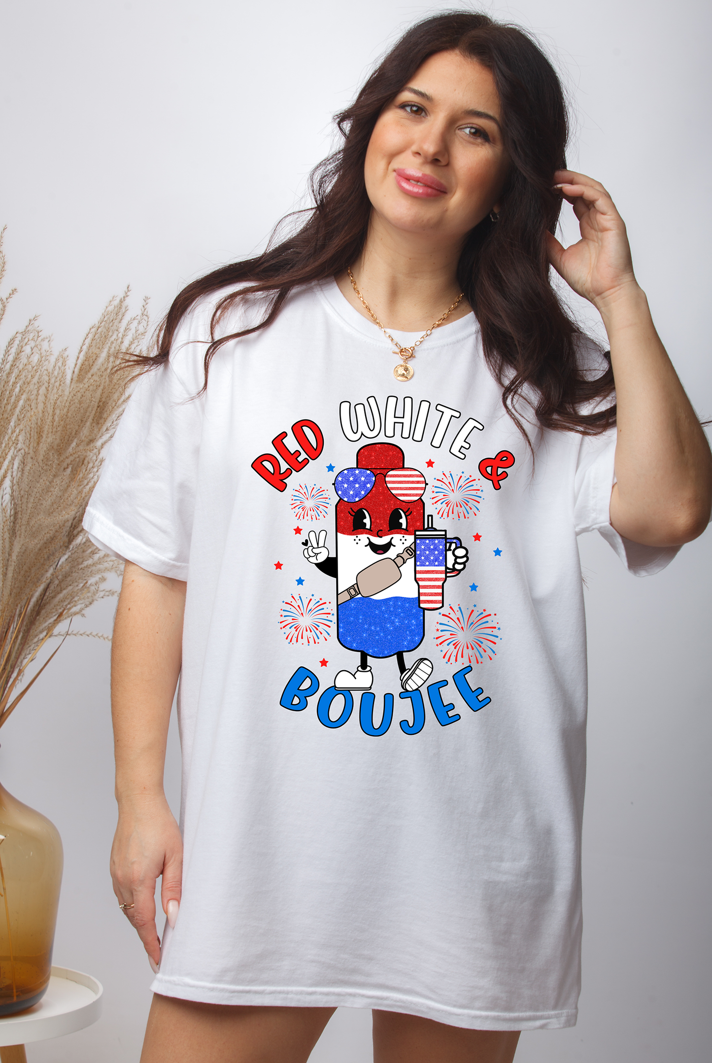 Red White & Boujee - DTF TRANSFER