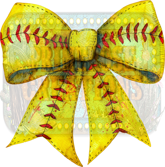 Softball Coquette Bow