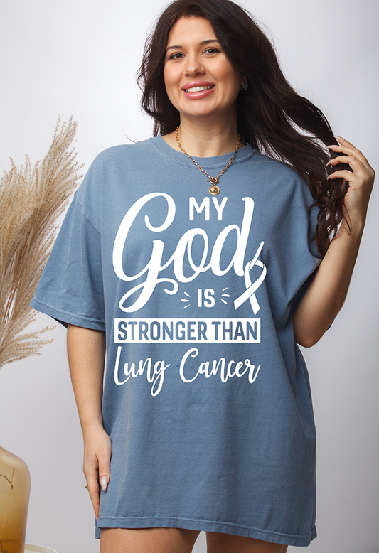 Stronger then cancer (lung cancer) - Full Color DTF Transfer -