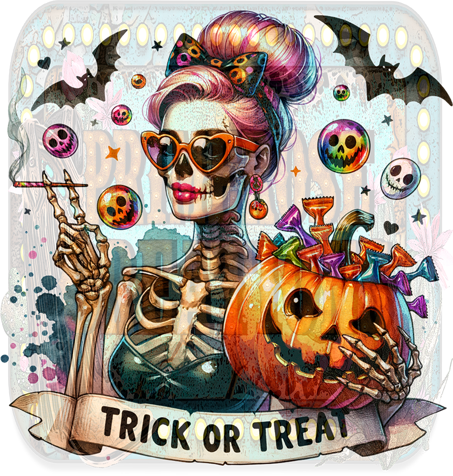 Trick or Treat Lady skelly