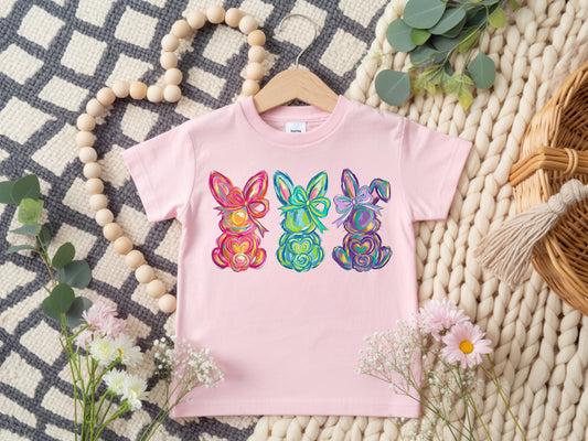 Pastel Bunny - Youth-Full Color - DTF Transfer