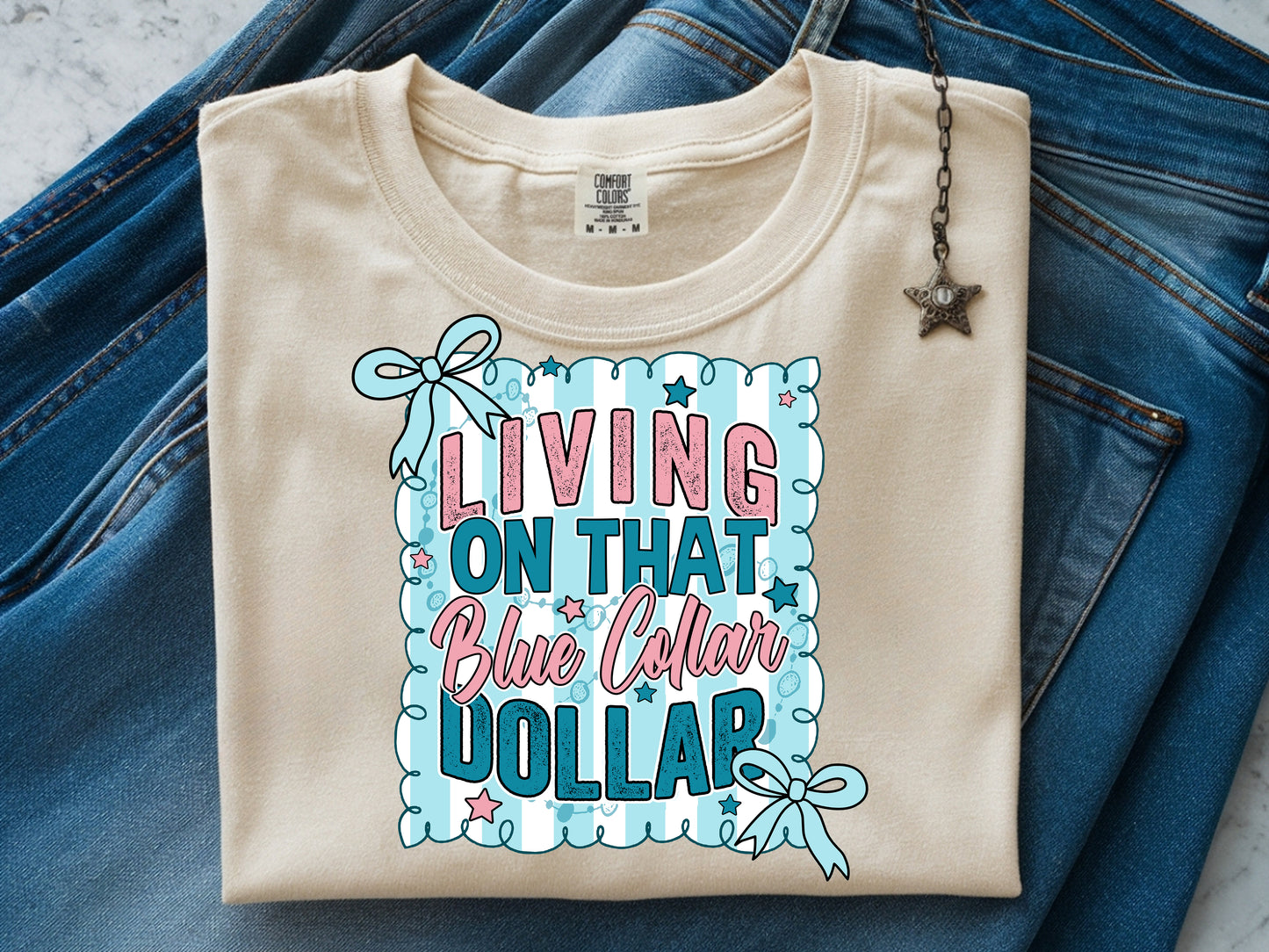 Blue Collar- Full Color - DTF Transfer - 2 to 5 business days