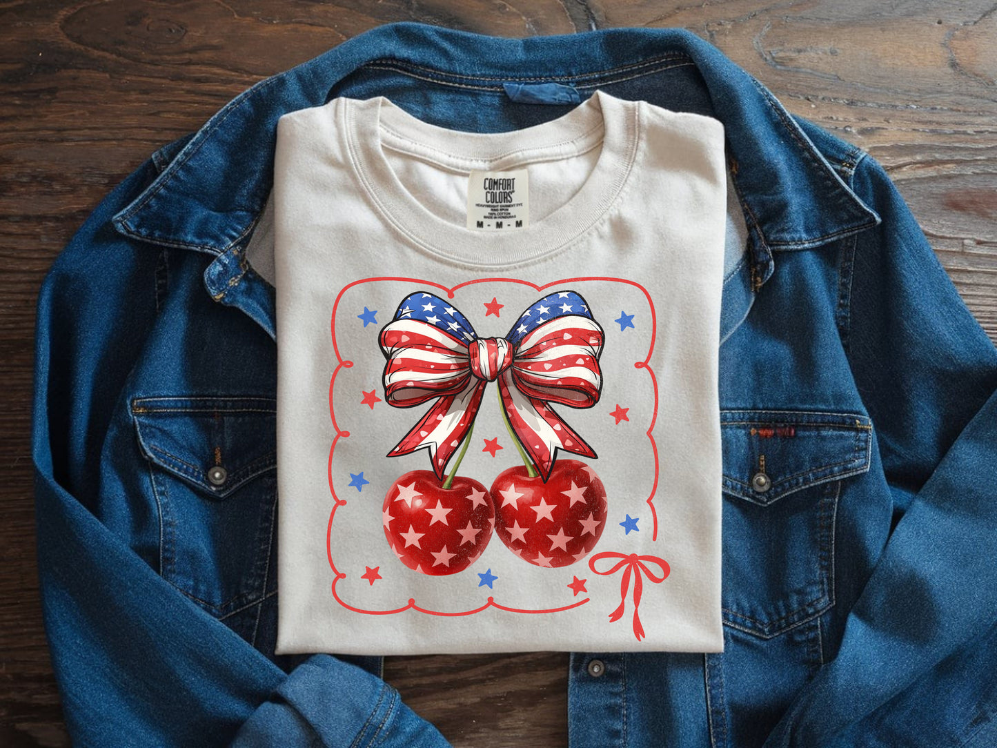 America Cherry - Full Color - DTF Transfer