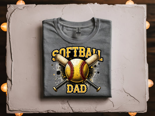 Softball Dad- Full Color - DTF Transfer - WHOLESALE