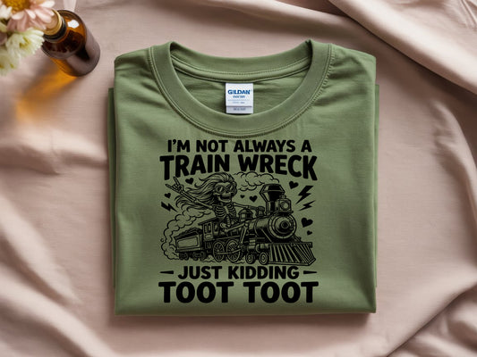 Train Wreck- Full Color - DTF Transfer - 2 to 5 business days