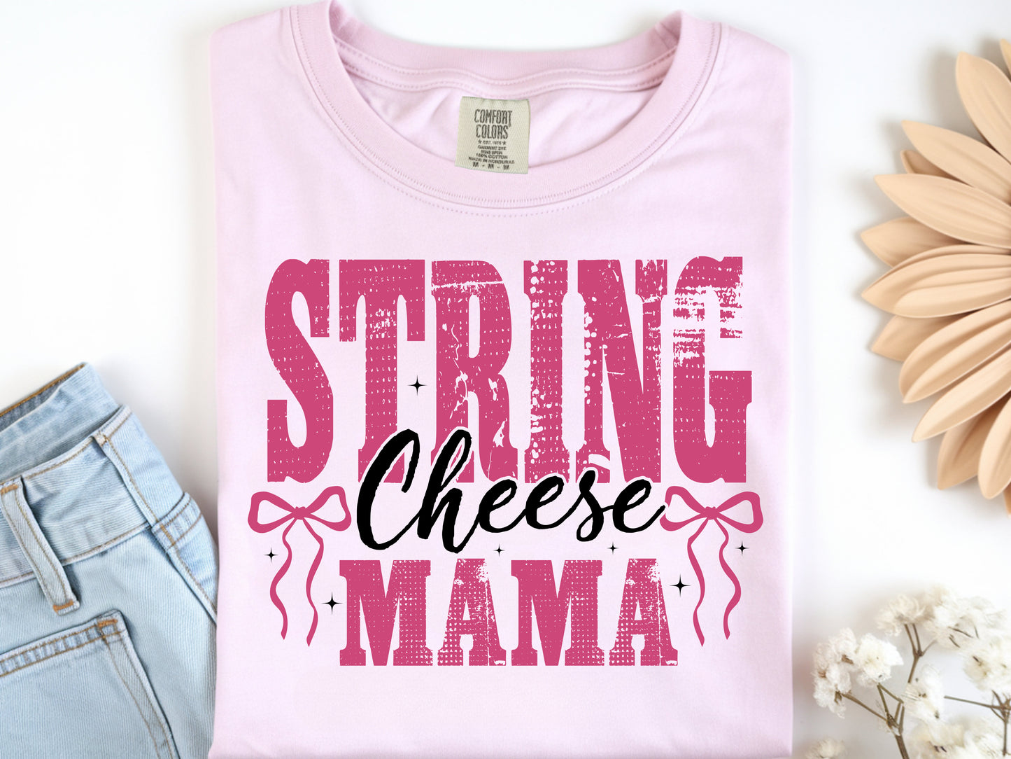 String Cheese Mama -Full Color - DTF Transfer - WHOLESALE